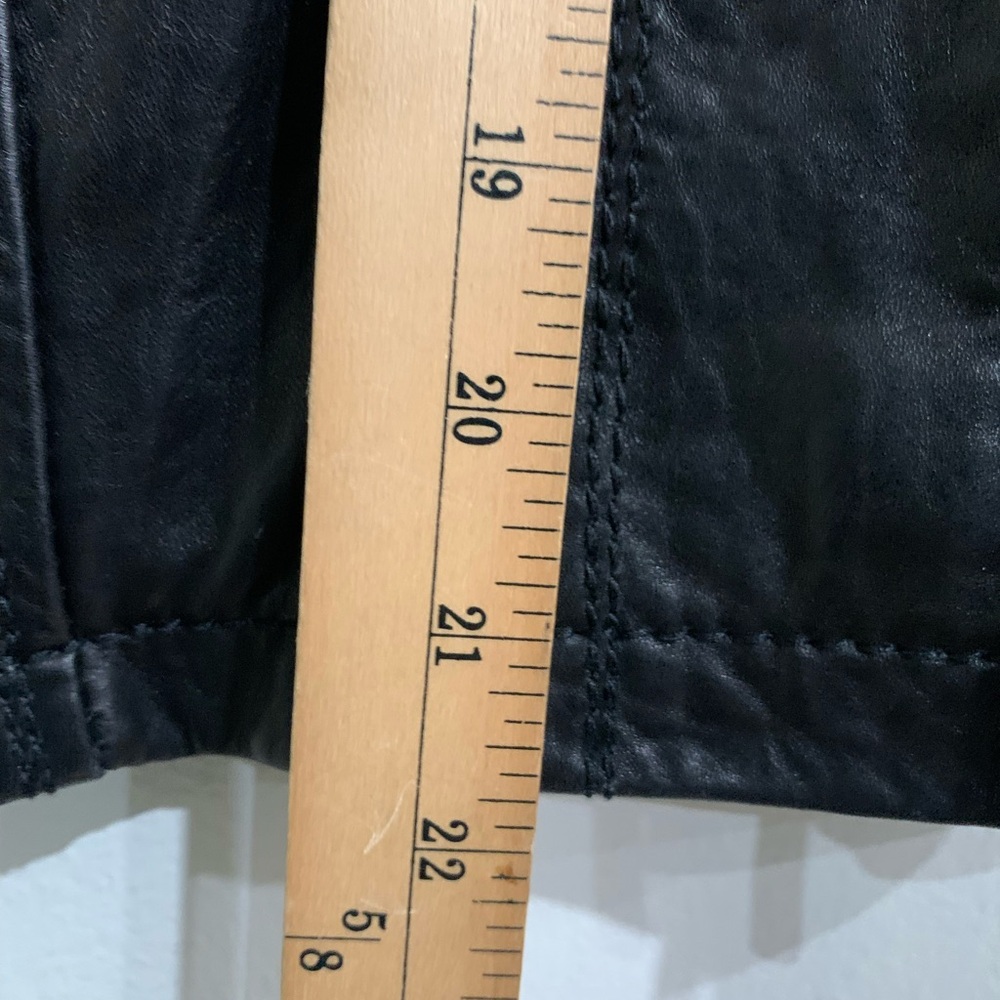 Michael Kors Bomber Biker Motorcycle Genuine Leather Jacket Quilted Trim Size PL - Picture 15 of 16